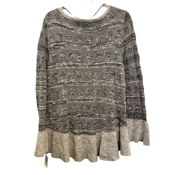 Style & Co Womens XL Patchwork Knit Sweater - Picture 2 of 8